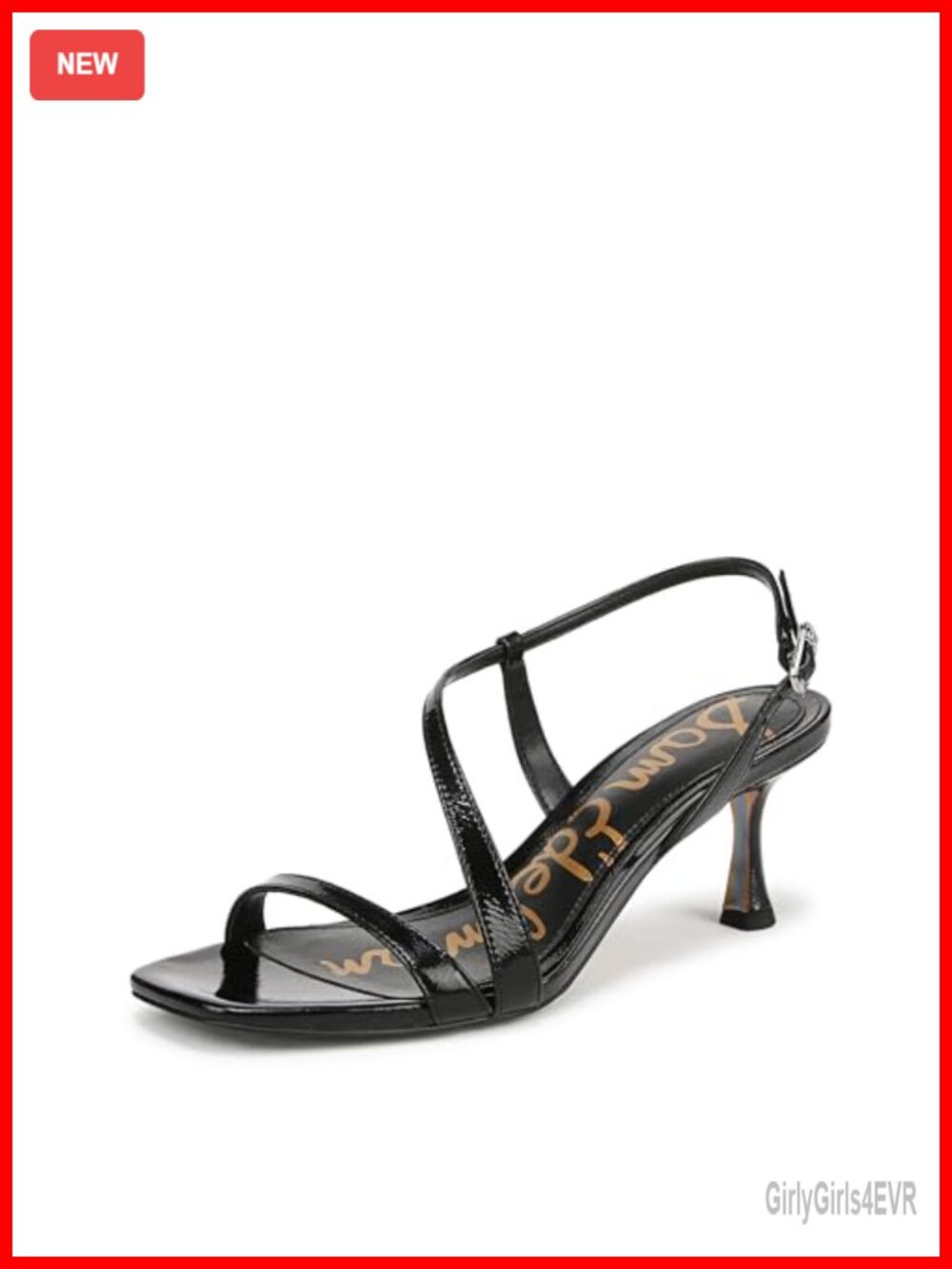 Sam Edelman Prance Leather Heeled Sandals Slingback Buckle
